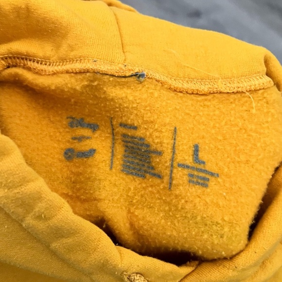 Disney x Neff Sweatshirt Unisex Size Large yellow Mickey Mouse Hoodie Hooded - Picture 2 of 4